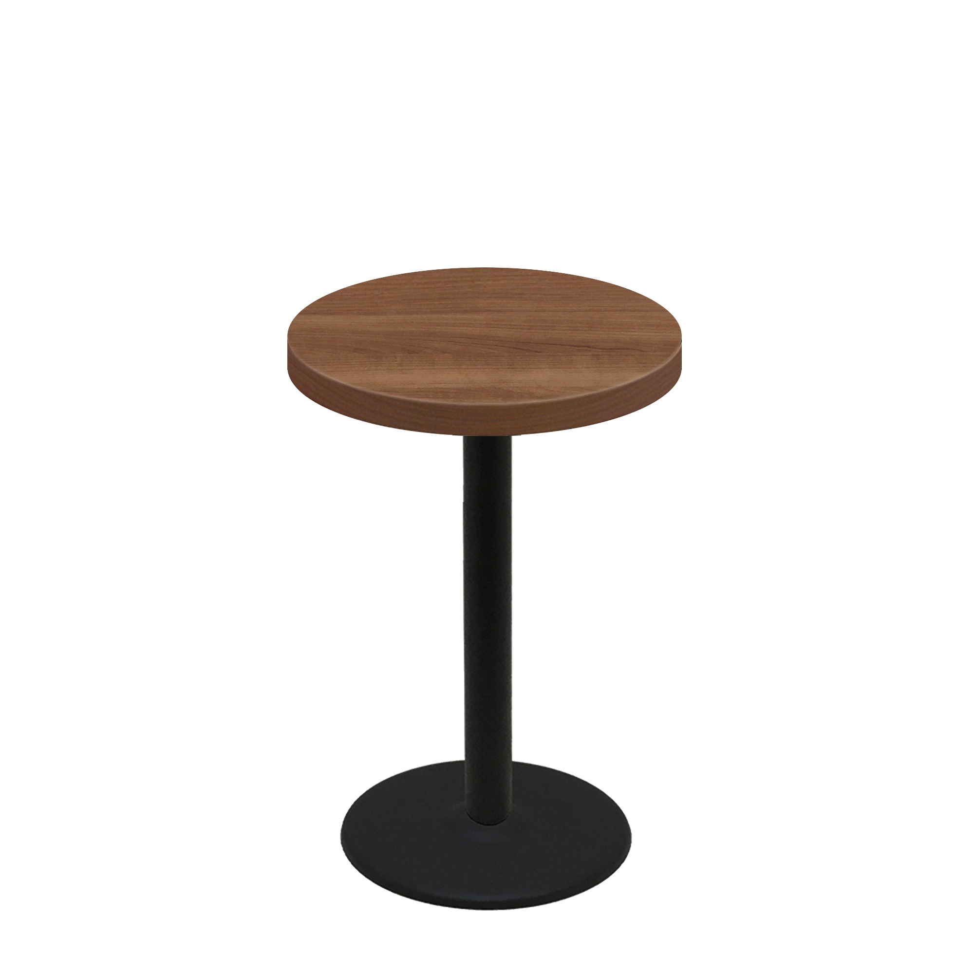 30" Round Urban Toasted Birch Quick Ship Table + Black Counter Height 22" Disc Base