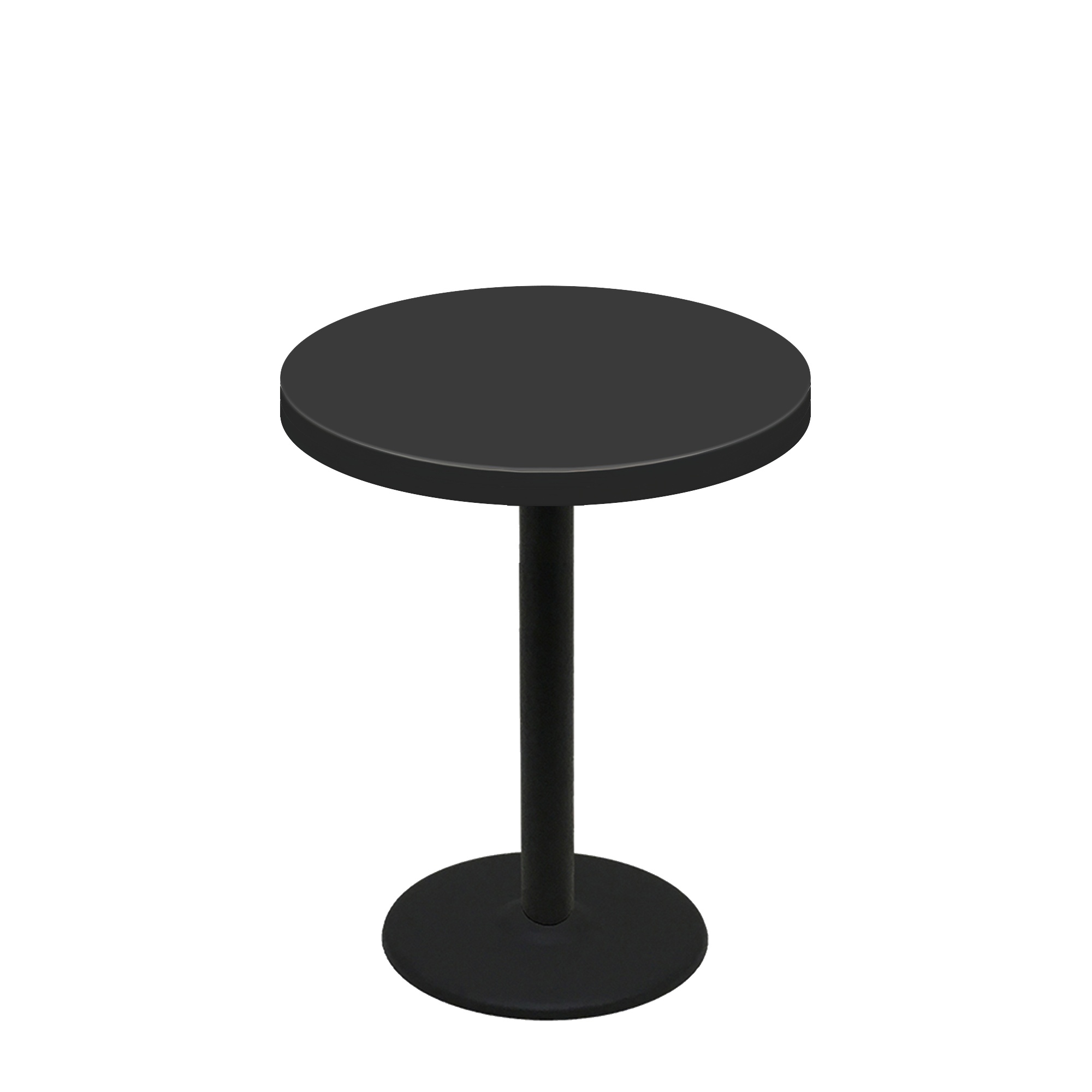 36" Round Urban Onyx Quick Ship Table + Black Counter Height 22" Disc Base
