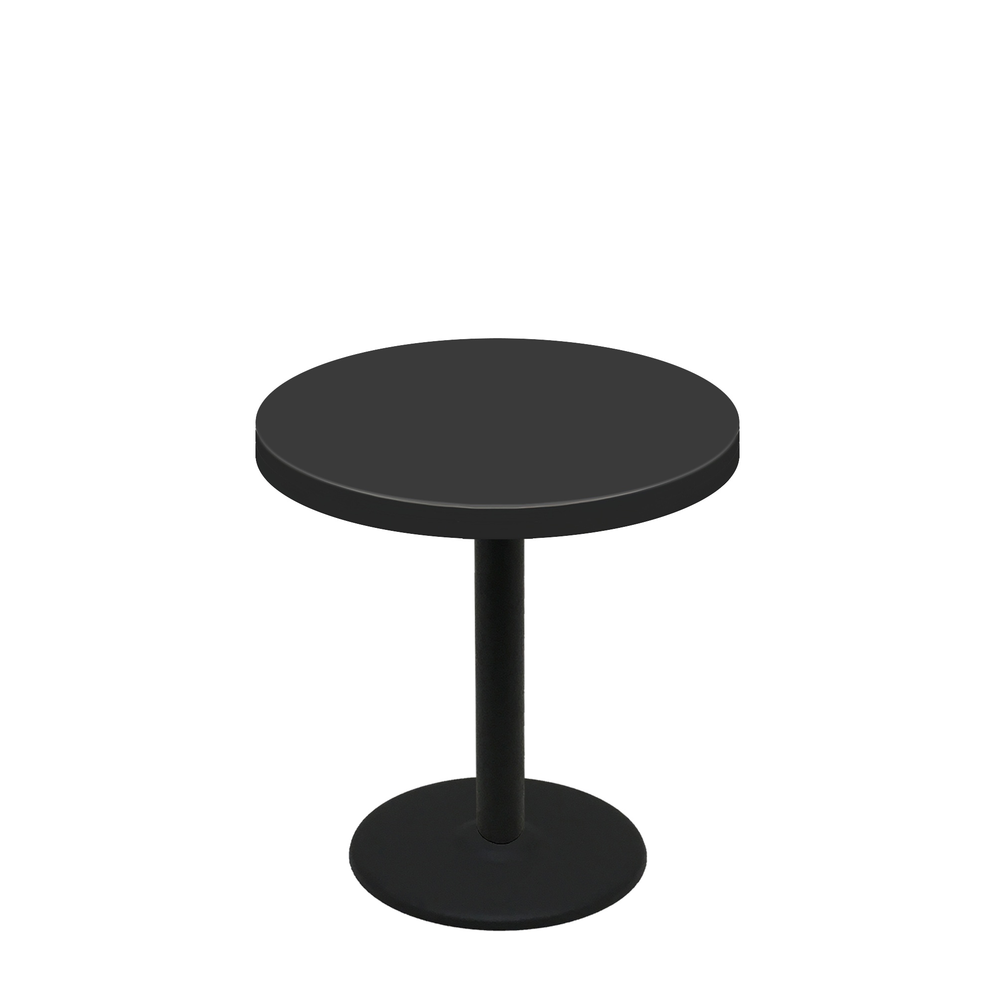 36" Round Urban Onyx Quick Ship Table + Black Standard Height 22" Disc Base