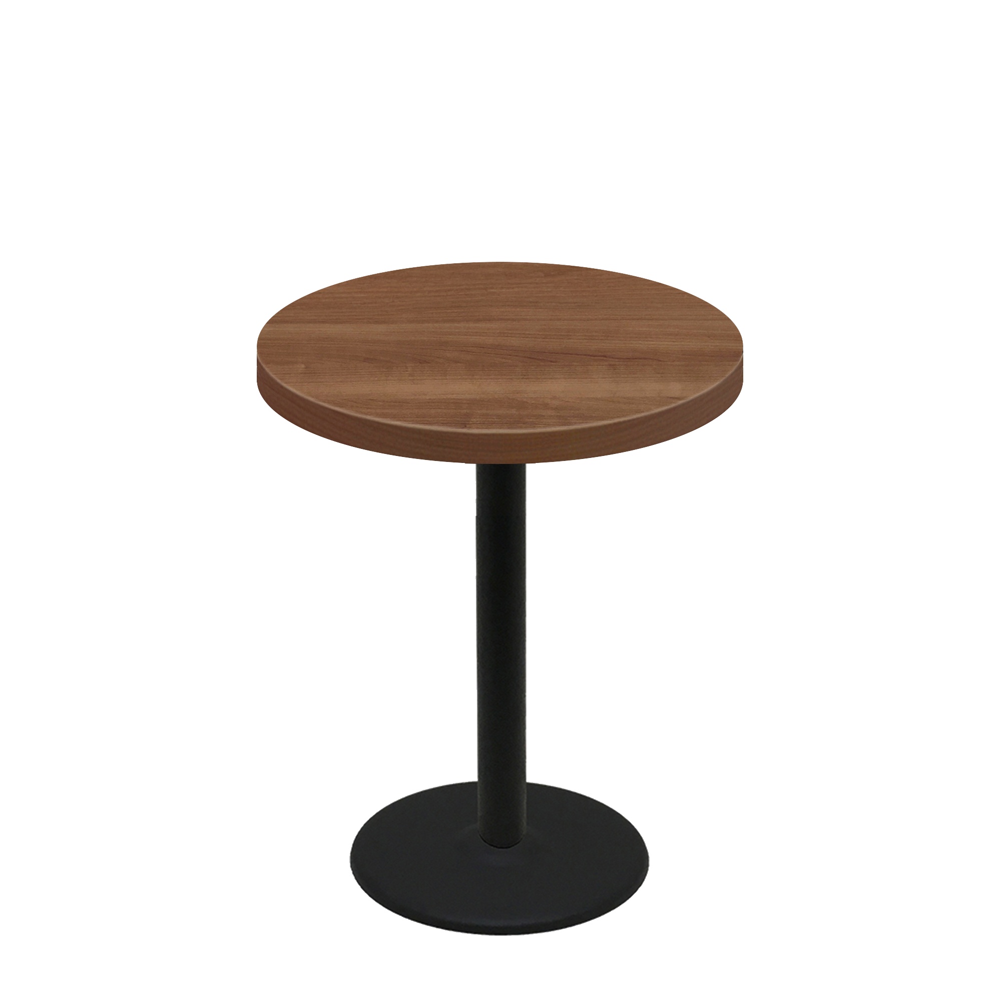 36" Round Urban Toasted Birch Quick Ship Table + Black Counter Height 22" Disc Base