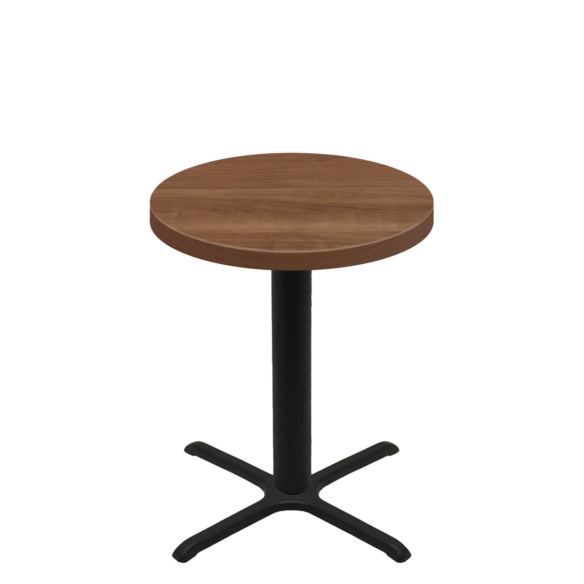 36" Round Urban Toasted Birch Quick Ship Table + Black Counter Height 30" x 30" Cross Base