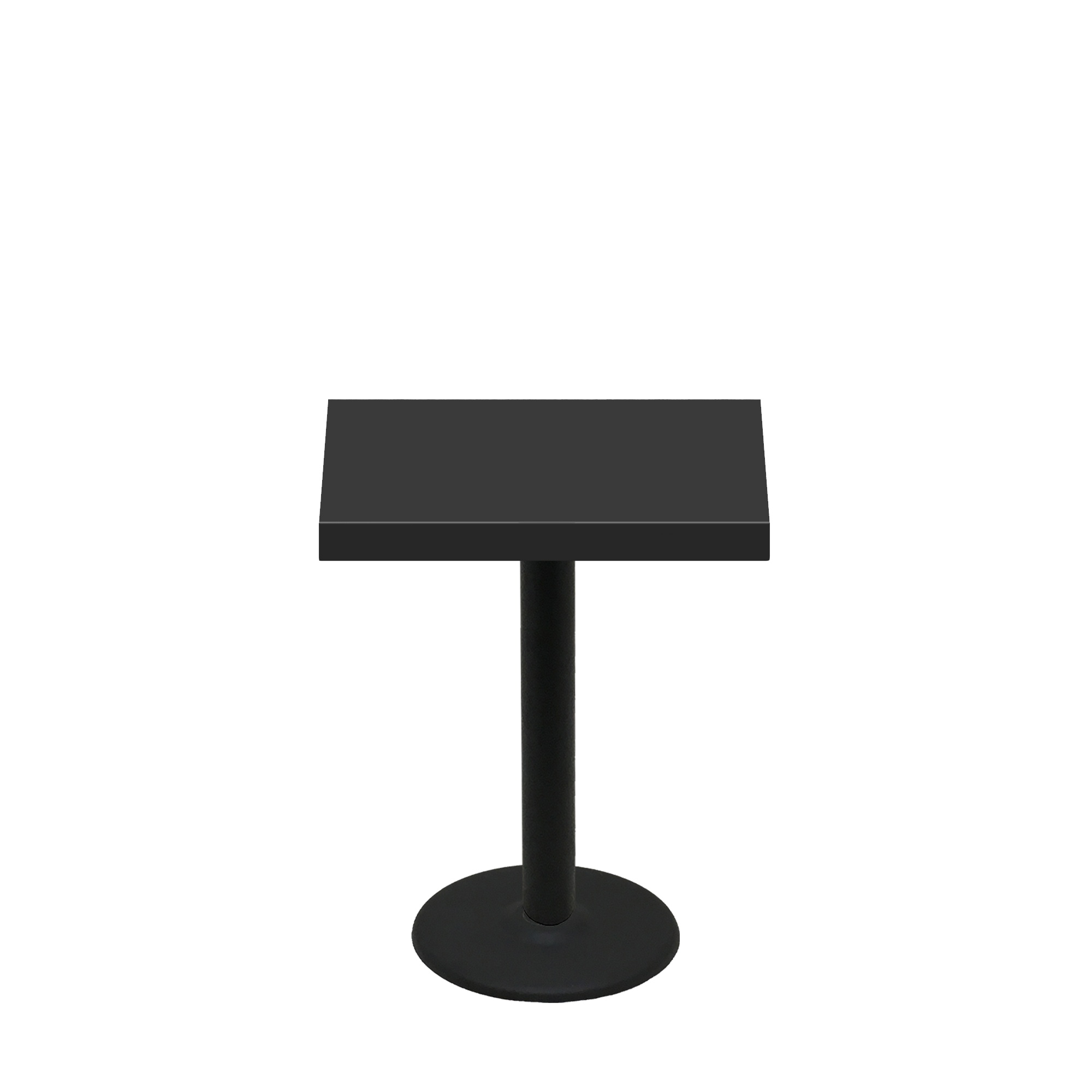 24" x 30" Urban Onyx Quick Ship Table + Black Standard Height 18" Disc Base