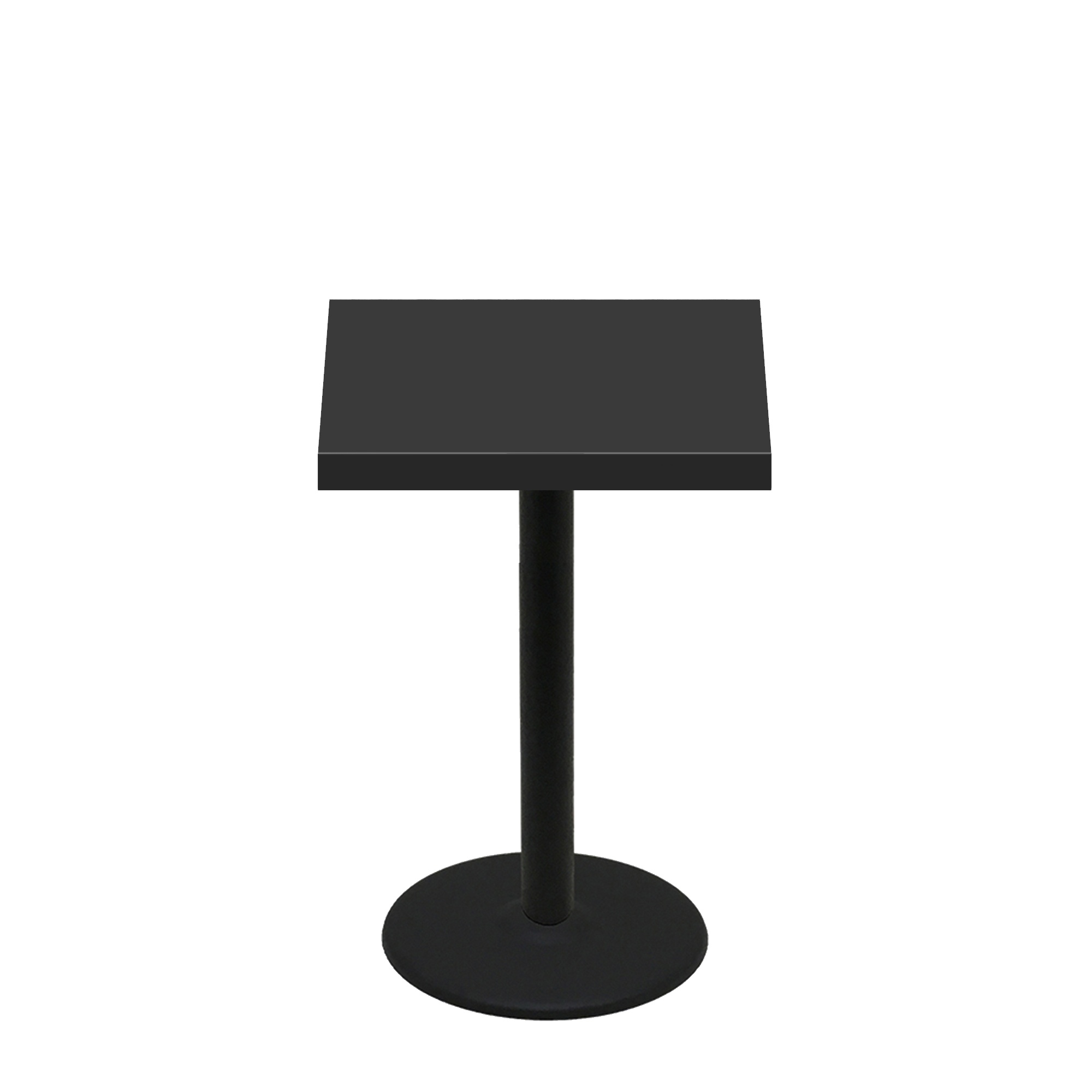 30" x 30" Urban Onyx Quick Ship Table + Black Counter Height 22" Disc Base
