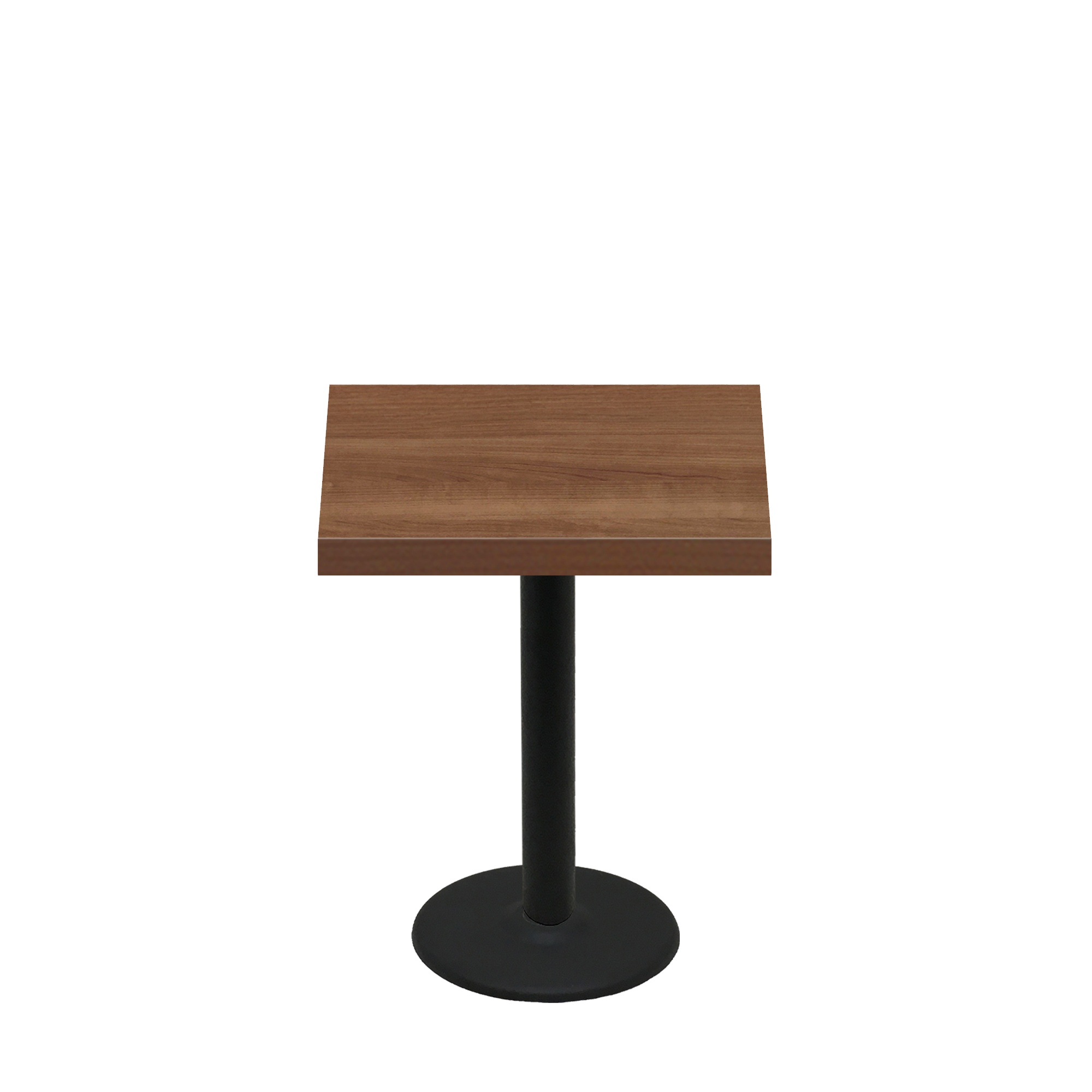 30" x 30" Urban Toasted Birch Quick Ship Table + Black Standard Height 18" Disc Base