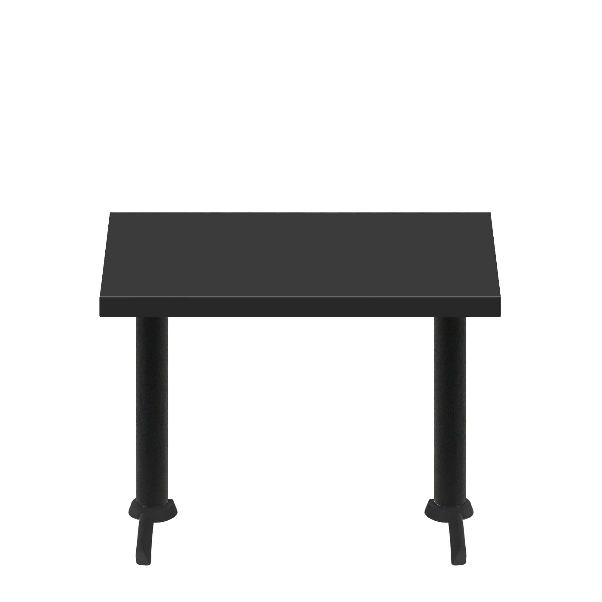 30″ x 48″ Urban Onyx Quick Ship Table + (2) Black ADA 22″ T Bases