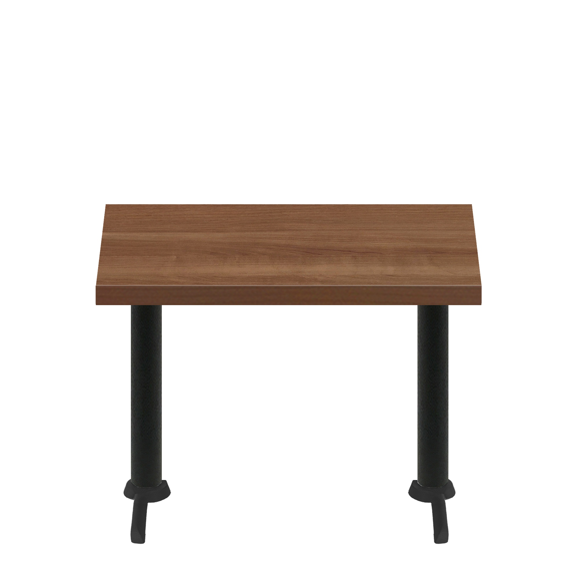 30″ x 48″ Urban Toasted Birch Quick Ship Table + (2) Black ADA 22″ T Bases