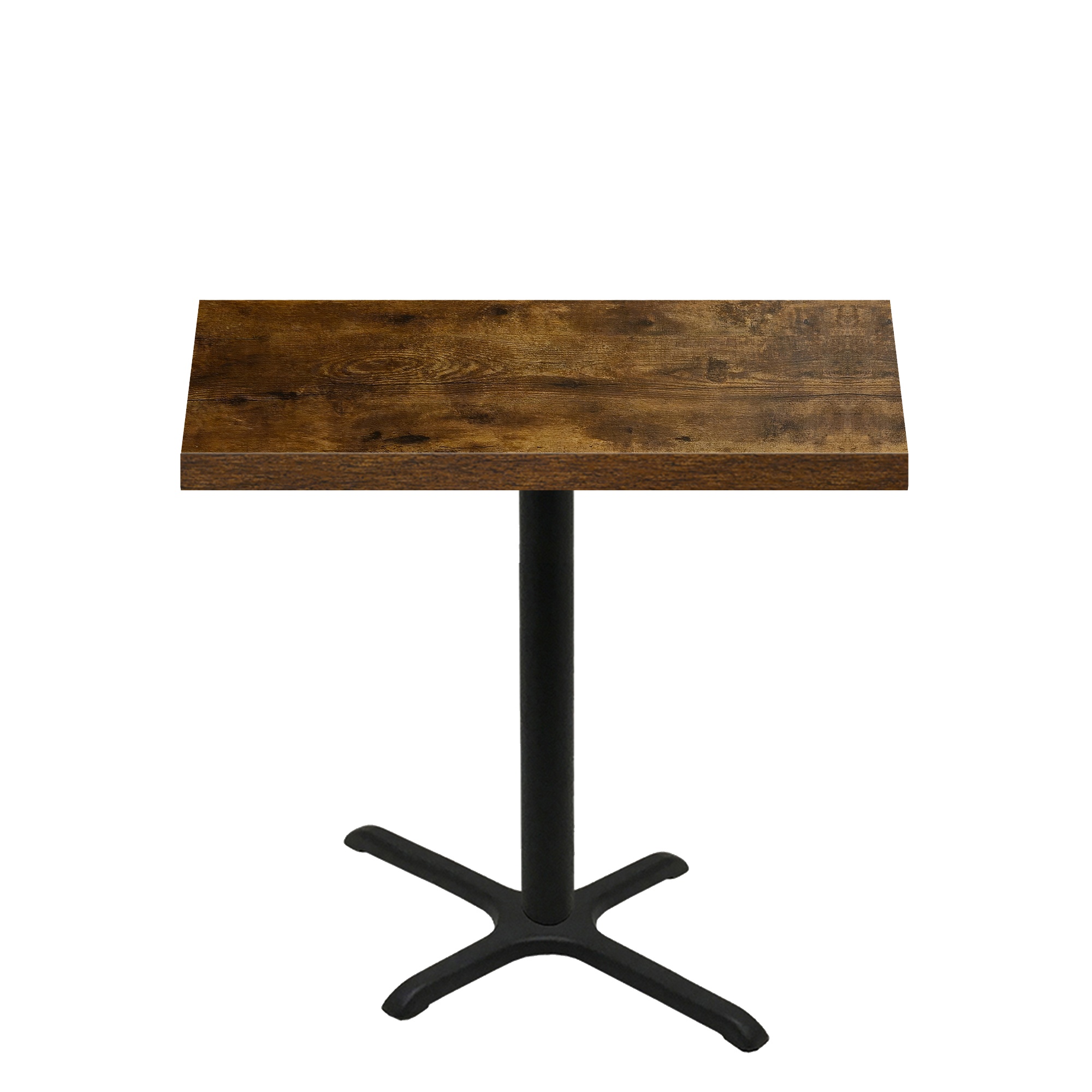 30" x 48" Urban Vintage Autumn Quick Ship Table + Black Counter Height 22" x 30" Cross Base