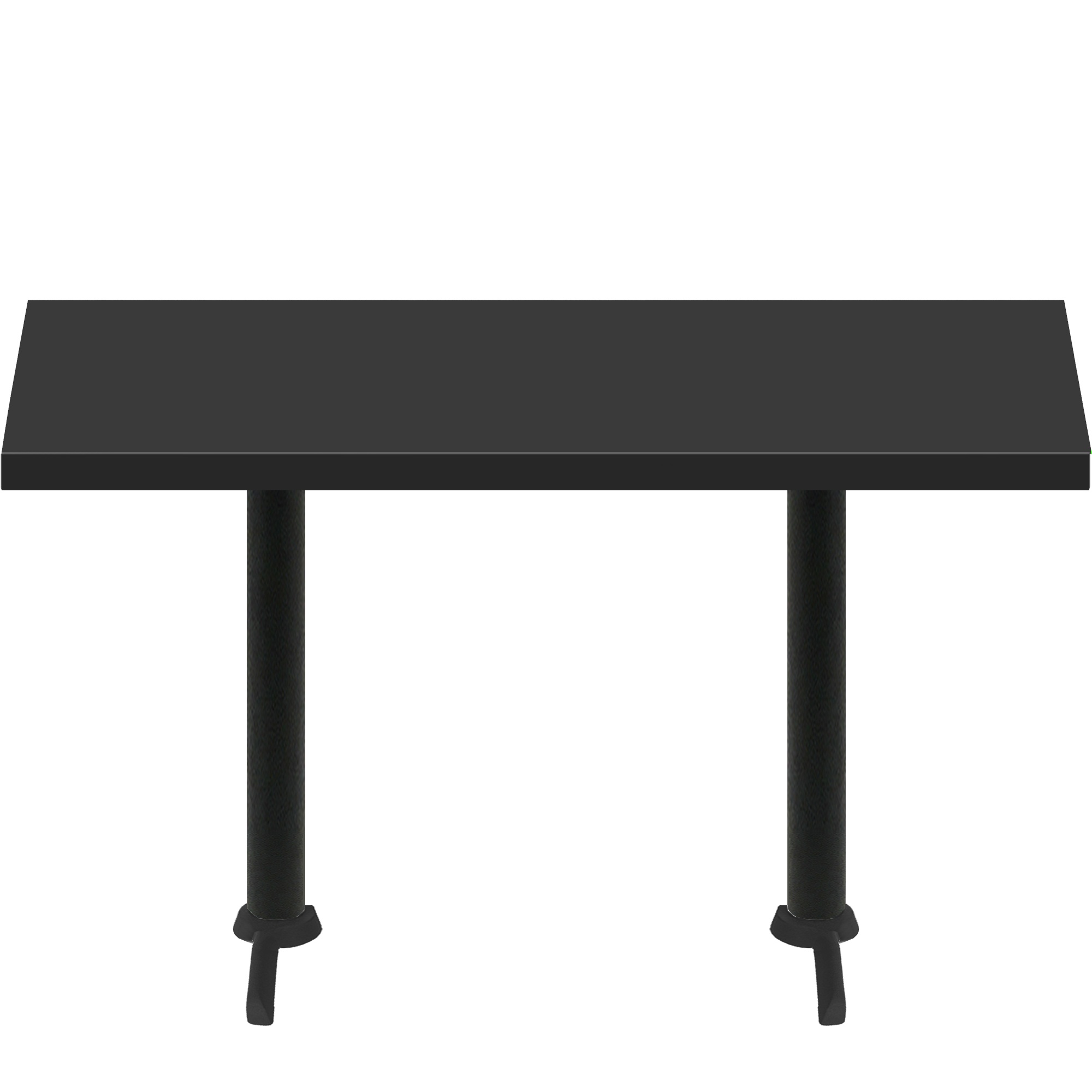 30″ x 72″ Urban Onyx Quick Ship Table + (2) Black Counter Height 22″ T Bases