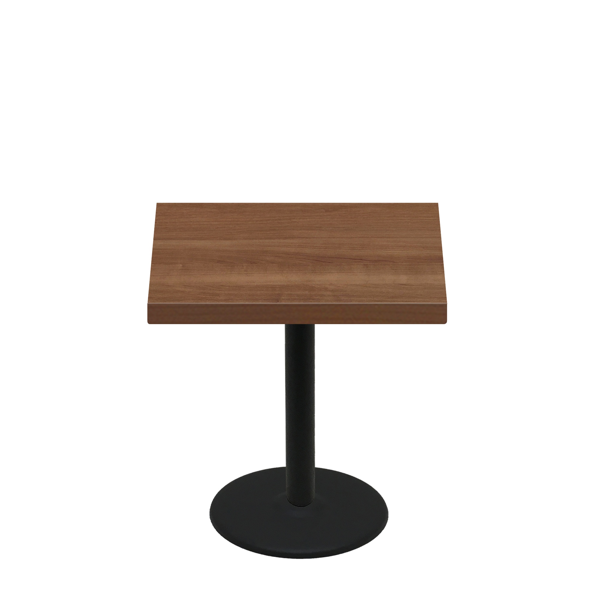 36" x 36" Urban Toasted Birch Quick Ship Table + Black Standard Height 22" Disc Base
