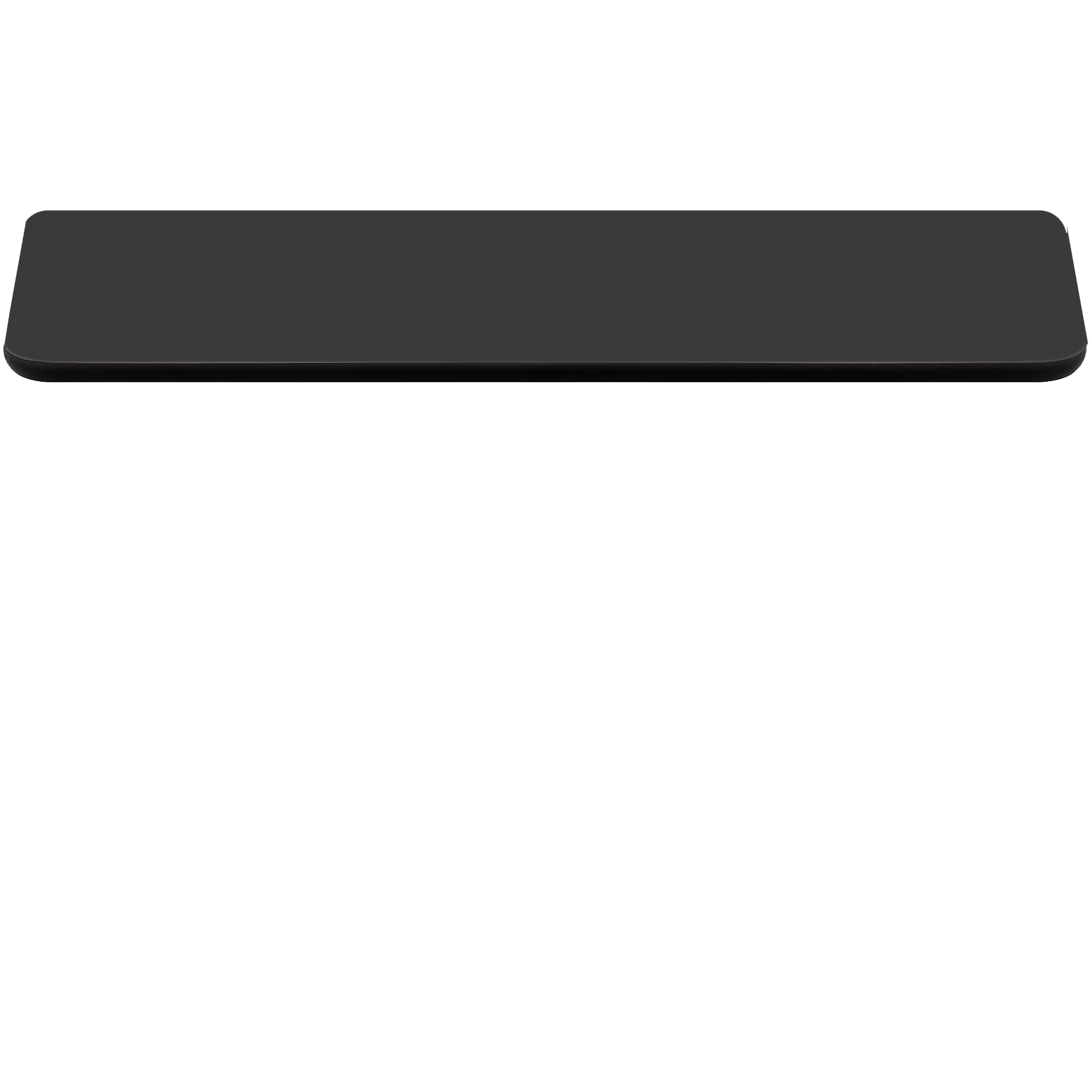 Two-Sided Quick Ship Table Tops - Mahogany/Black Laminate - Black T-Mold - 30" x 72"