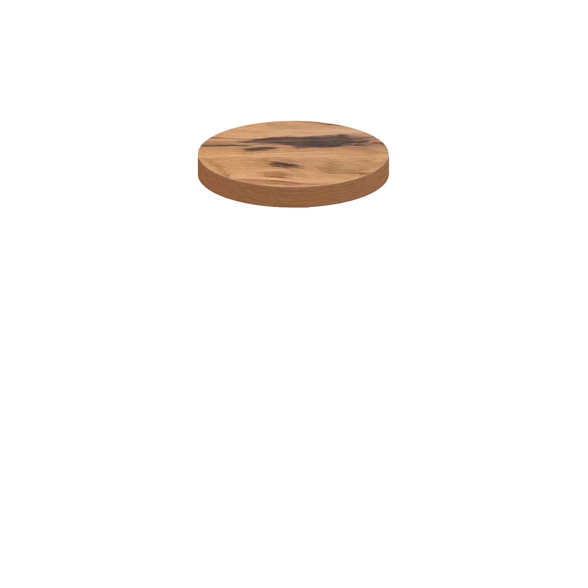 Urban Quick Ship Table Tops - Natural Heartwood - 24" Round