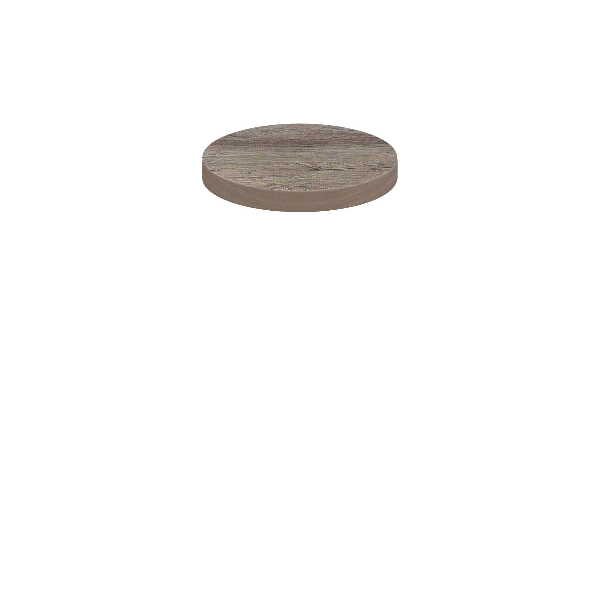 Urban Quick Ship Table Tops - Weathered Barnwood - 24" Round