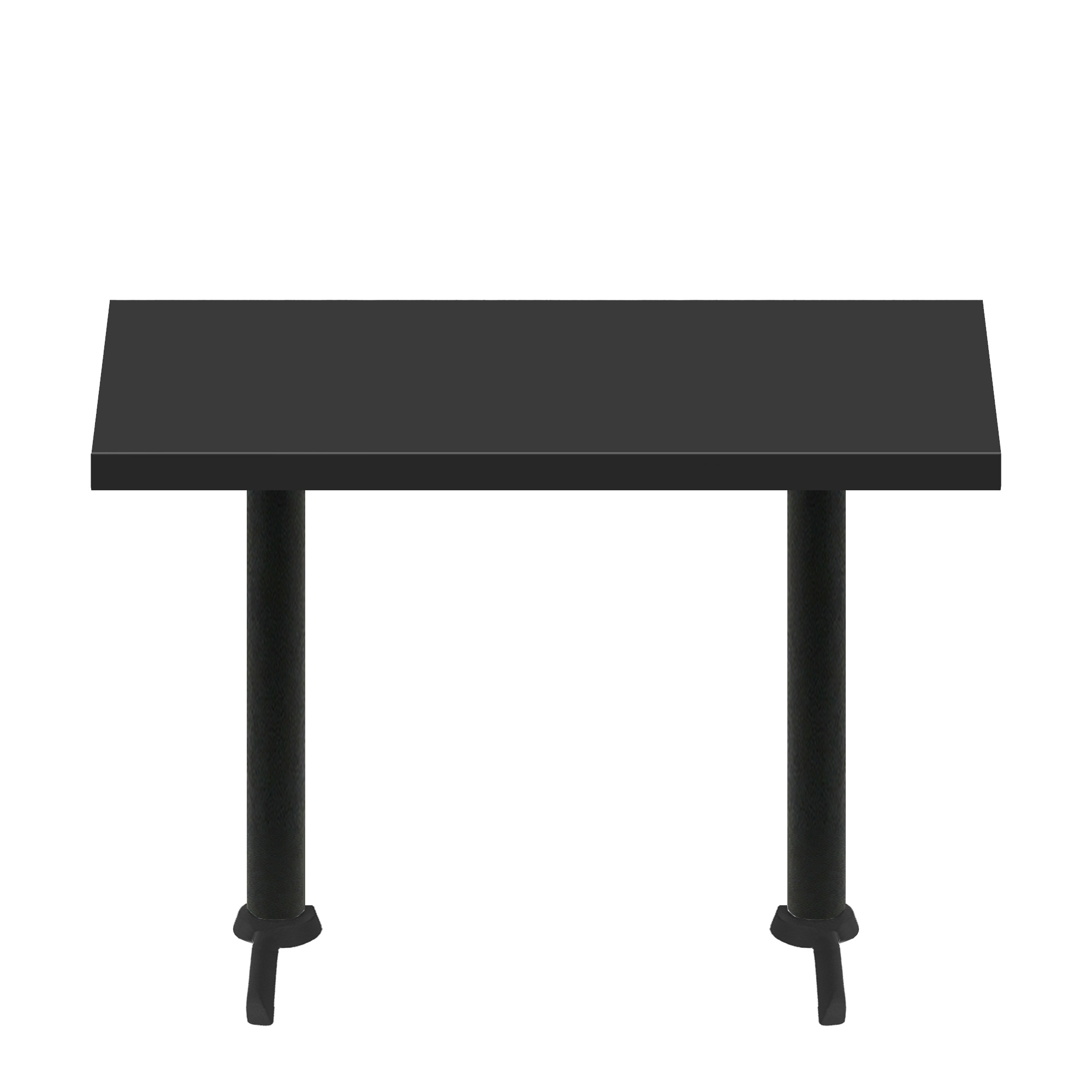 30″ x 60″ Urban Onyx Quick Ship Table + (2) Black Counter Height 22″ T Bases