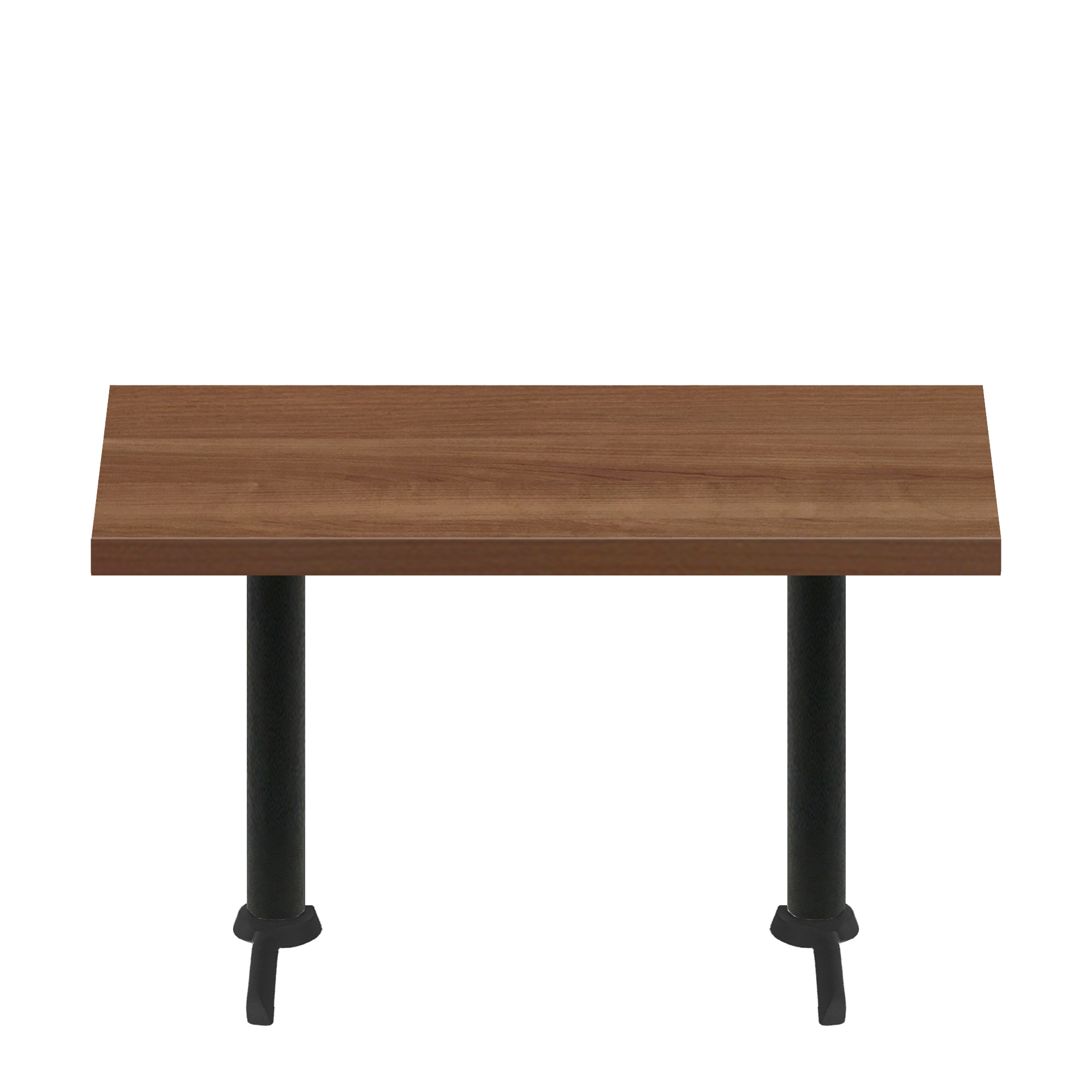 30" x 60" Urban Toasted Birch Quick Ship Table + (2) Black Standard Height 22" T Bases